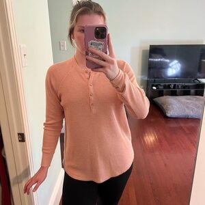 AE Women's Pink Henley
